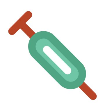 Şırınga kalın vektör simgesi