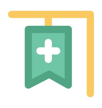 Sağlık Kurulu kalın vektör simgesi