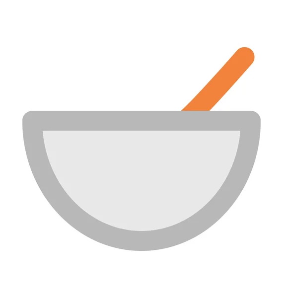 Mortar Pestle Bold Vector Icon — Stock Vector