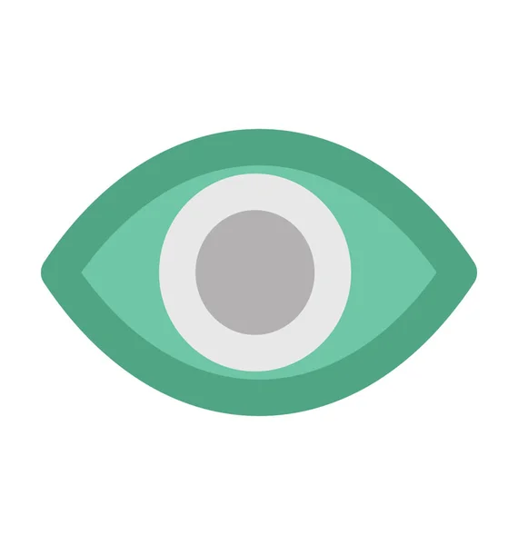 Menschliches Auge Fettes Vektor Symbol — Stockvektor