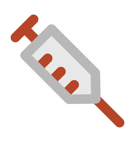 Injekční Stříkačka Tučné Vektorové Ikony — Stockový vektor