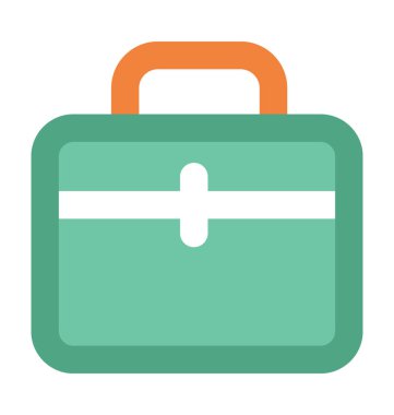 Tıbbi yardım kalın vektör simgesi