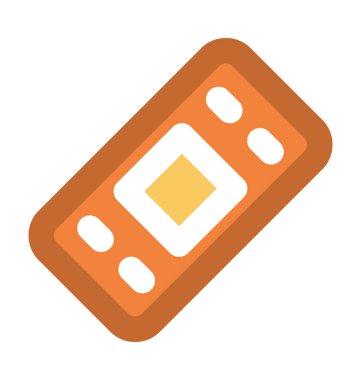 Grup kalın vektör simge alçı