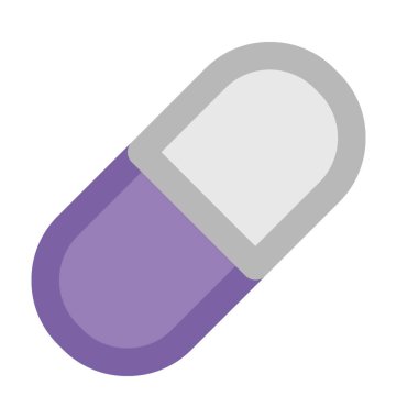 Kapsül kalın vektör simgesi