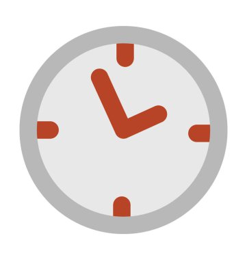 saat koyu vektör simgesi