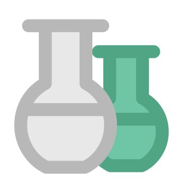 Konik Flask kalın vektör simgesi