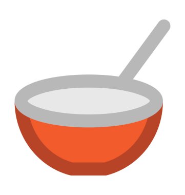 Harç ve havaneli kalın vektör simgesi