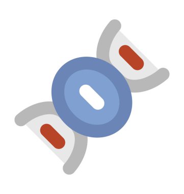 DNA kalın vektör simgesi