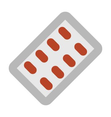 Kapsül kalın vektör simgesi