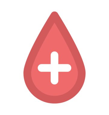 Kan yardım kalın vektör simgesi