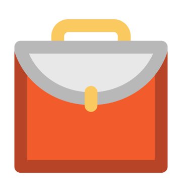 çanta kalın vektör simgesi