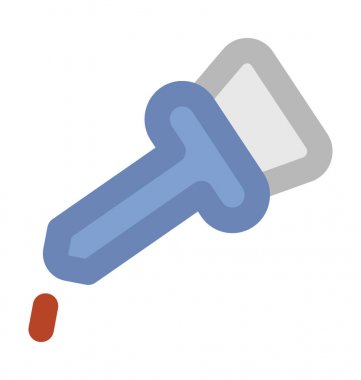 Damlalık kalın vektör simgesi