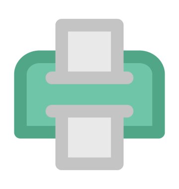 Yazıcı Düz Vektör Simgesi