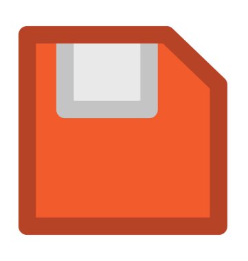 Disket düz vektör simgesi