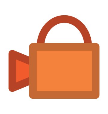 Film kamera kalın vektör simgesi