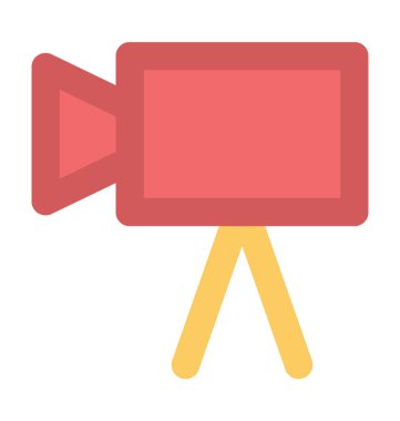 Çekim kamera kalın vektör simgesi