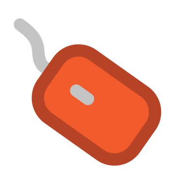 Bilgisayar fare kalın vektör simgesi