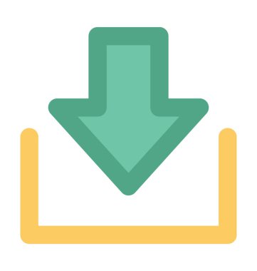 Ok kalın vektör simgesi