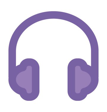 Kulaklık kalın vektör simgesi