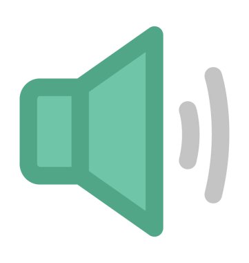 ses kalın vektör simgesi