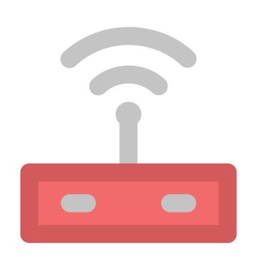 WiFi Modem kalın vektör simgesi