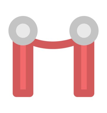 Kırmızı halı kalın vektör simgesi