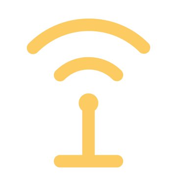 WiFi sinyal kalın vektör simgesi