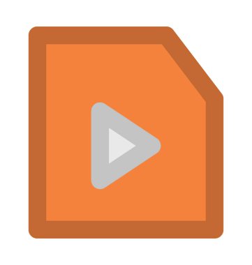 Müzik klasör düz vektör simgesi