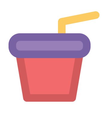 Suyu Kupası düz vektör simgesi