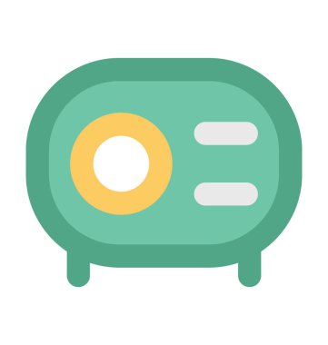 Projektör düz vektör simgesi