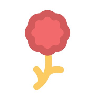 Çiçek Düz Vektör Simgesi