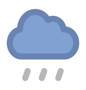 Düz vektör simgesi yağmur