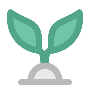 bitkisel düz vektör simgesi