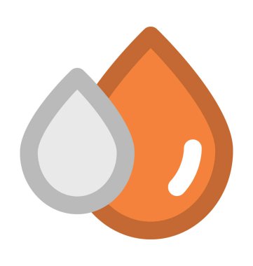 Damla düz vektör simgesi