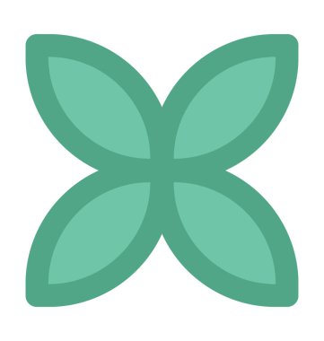 Amaryllis düz vektör simgesi