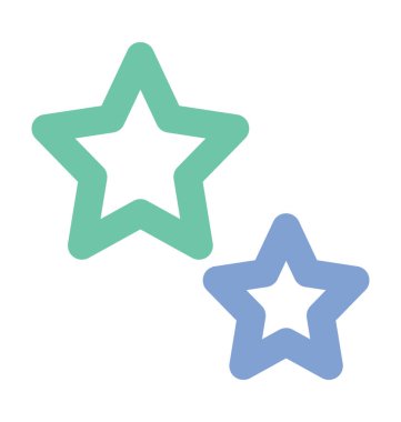 Yıldız düz vektör simgesi