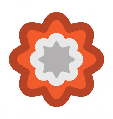 Çiçek Düz Vektör Simgesi