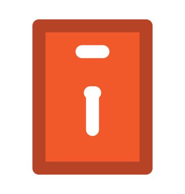 Anahtar yuvası kalın vektör simgesi