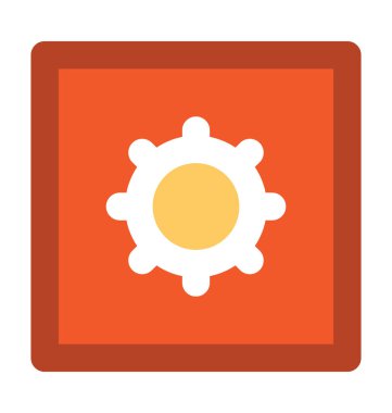 Anahtar yuvası kalın vektör simgesi