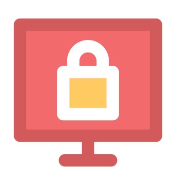 Spyware kalın vektör simgesi