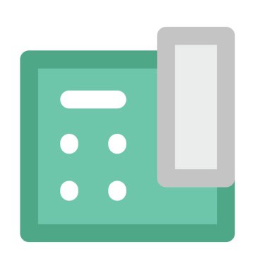 Acil arama kalın vektör simgesi