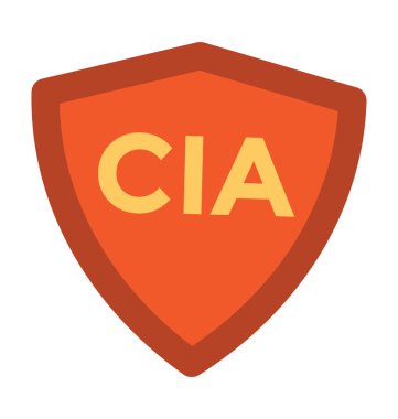 CIA kalın vektör simgesi