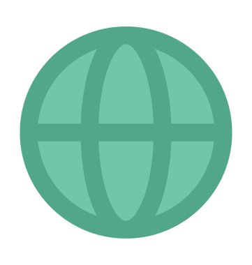 Harita düz vektör simgesi