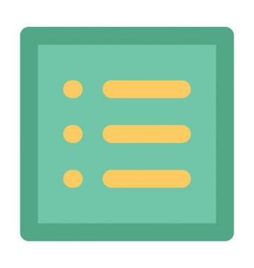 Kontrol Listesi Düz Vektör Simgesi