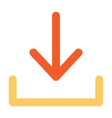 Düz vektör simge İndiriyor