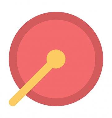 hız göstergesi düz vektör simgesi