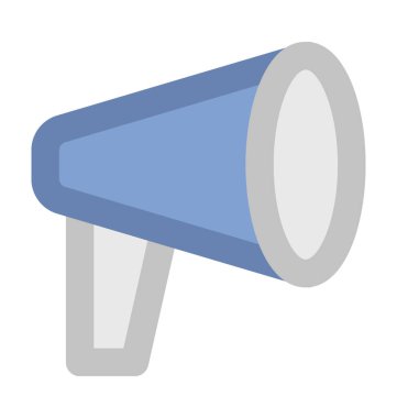 megafon düz vektör simgesi