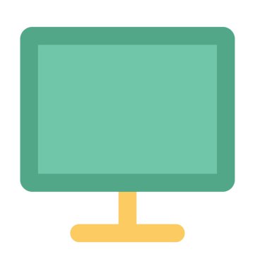 LCD düz vektör simgesi