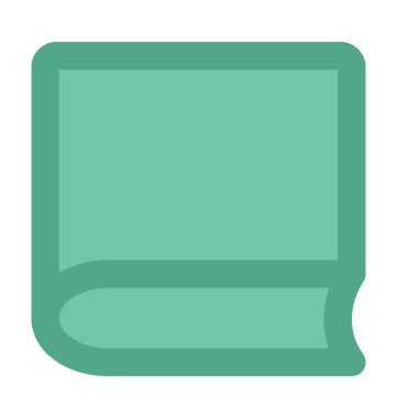 kitap düz vektör simgesi