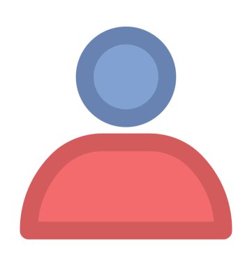 kullanıcı düz vektör simgesi